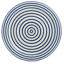 Load image into Gallery viewer, Cobalt Stripe Round Platter
