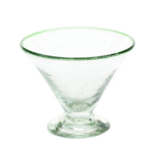 Load image into Gallery viewer, Green Rim Margarita Glass
