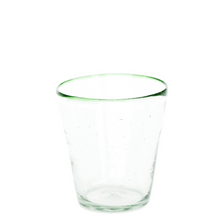 Load image into Gallery viewer, Green Rim Water Glass
