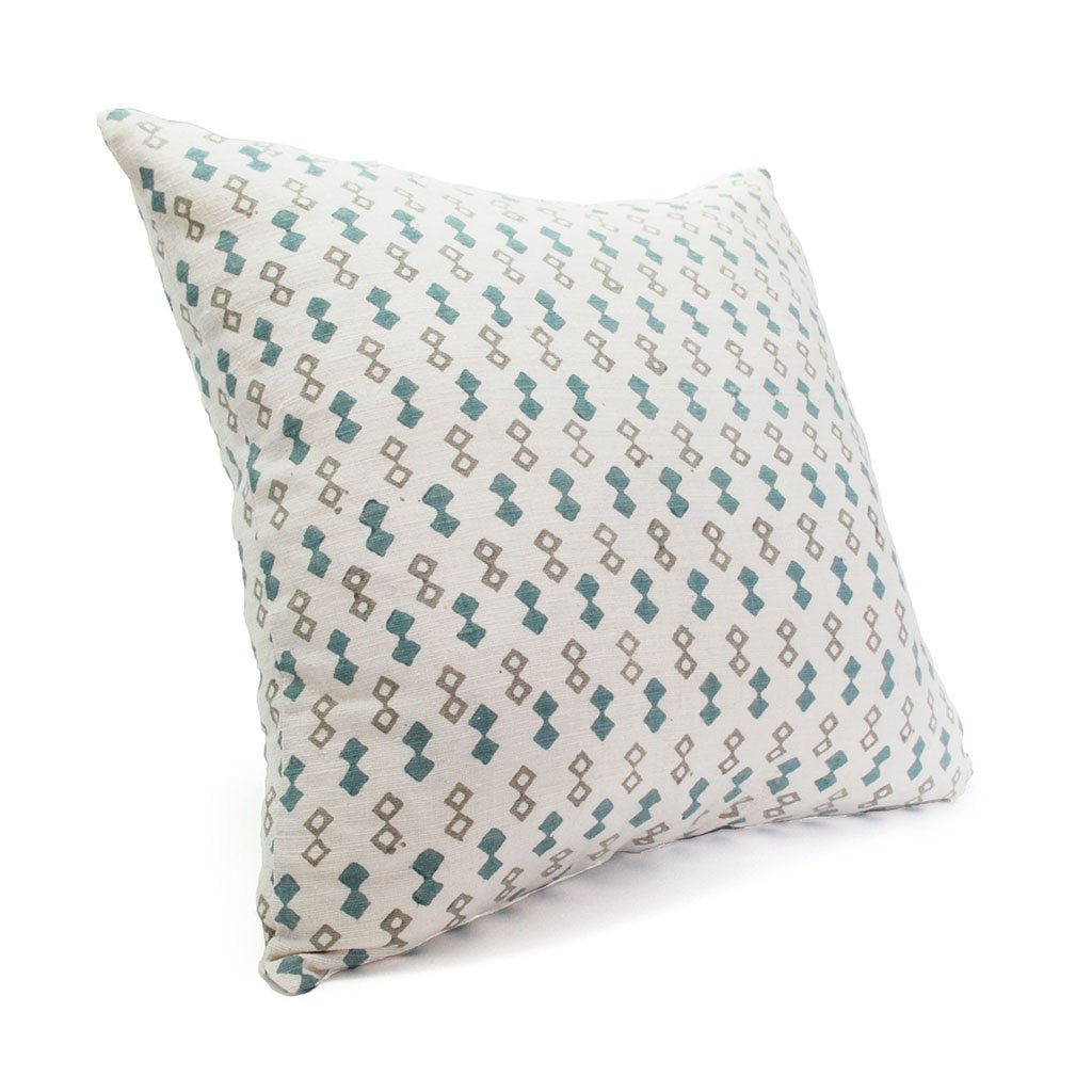 Blue Diamond Silk Pillow Cover  (18