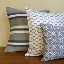 Load image into Gallery viewer, Grey Bold Stripe Pillow Cover   (18&quot;x 18&quot;)
