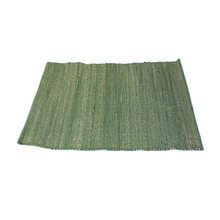 Load image into Gallery viewer, Green Solid Jute Placemat
