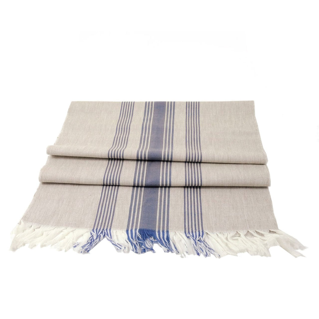 Wheat with Blue Stripes Runner