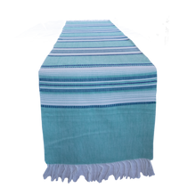Load image into Gallery viewer, Teal with Blue Stripes Runner
