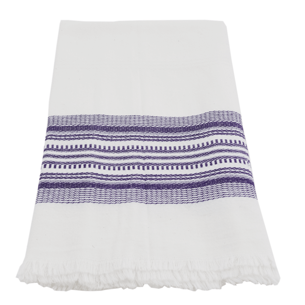 Purple Antigua Stripe Towel