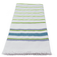 Load image into Gallery viewer, Peacock Seaside Stripe Towel
