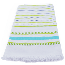 Load image into Gallery viewer, Aqua Seaside Stripe Towel
