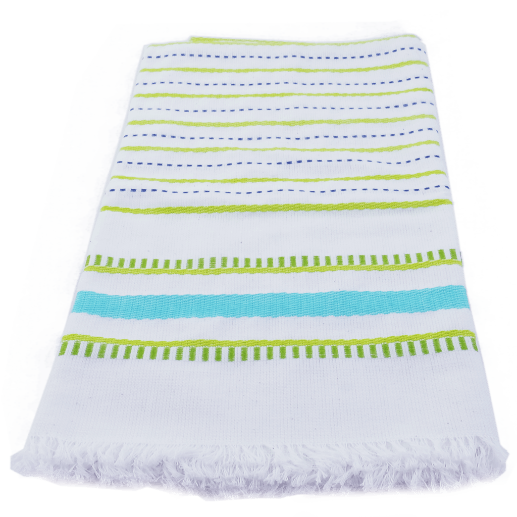 Aqua Seaside Stripe Towel