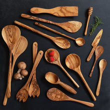 Load image into Gallery viewer, Olive Wood Deep Spoon
