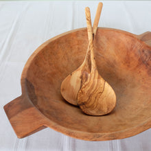 Load image into Gallery viewer, 19&quot; Large Wood Bowl with Handles
