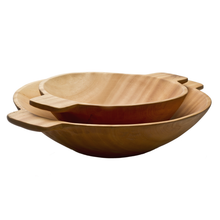Load image into Gallery viewer, 15.5&quot; Medium Wood Bowl with Handles
